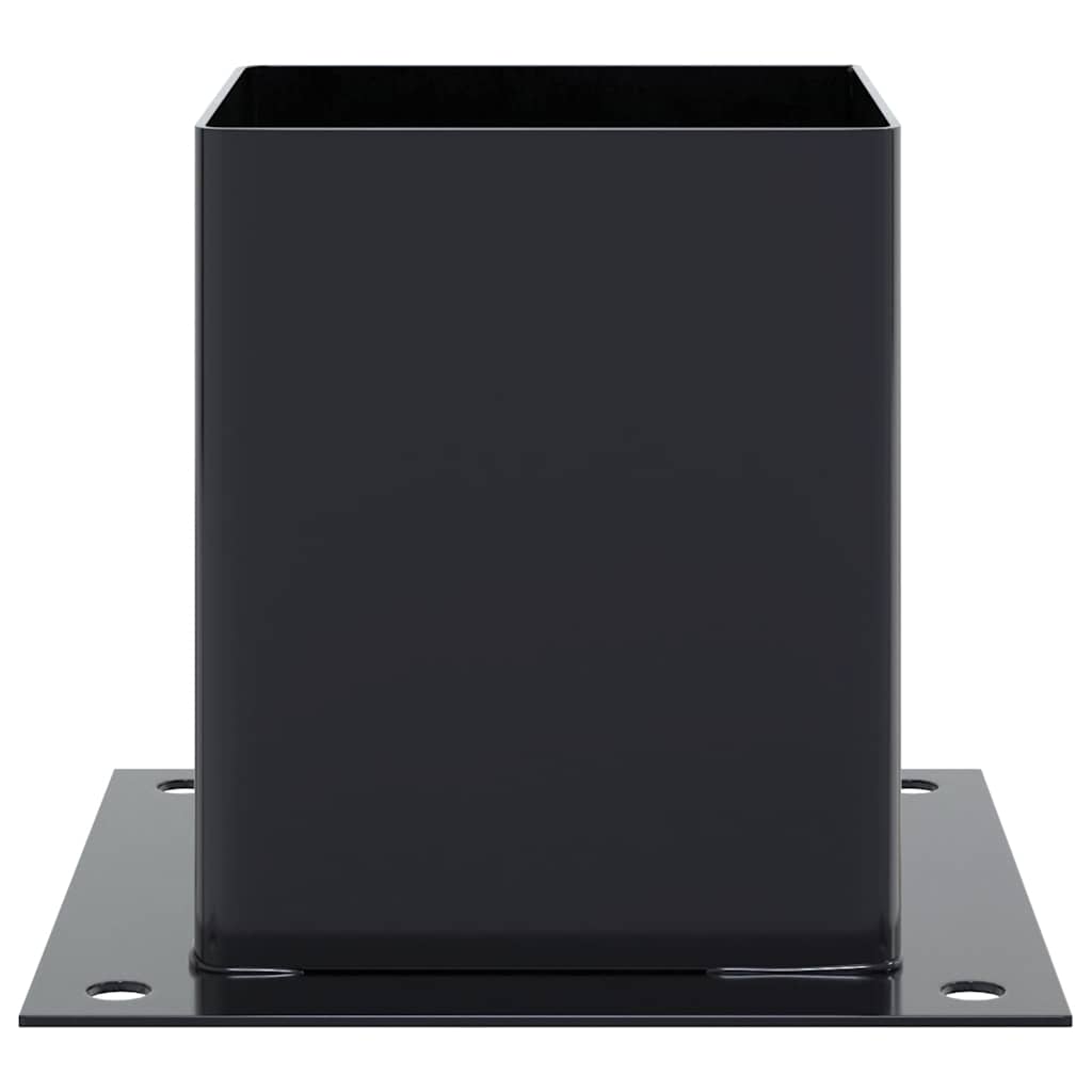 Post Bases Square 4 pcs Anthracite 121x121 mm Powder-coated Steel