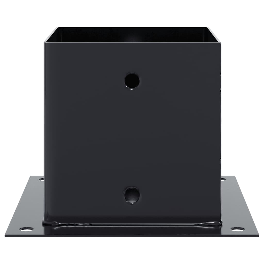 Post Bases Square 12 pcs Anthracite 141x141 mm