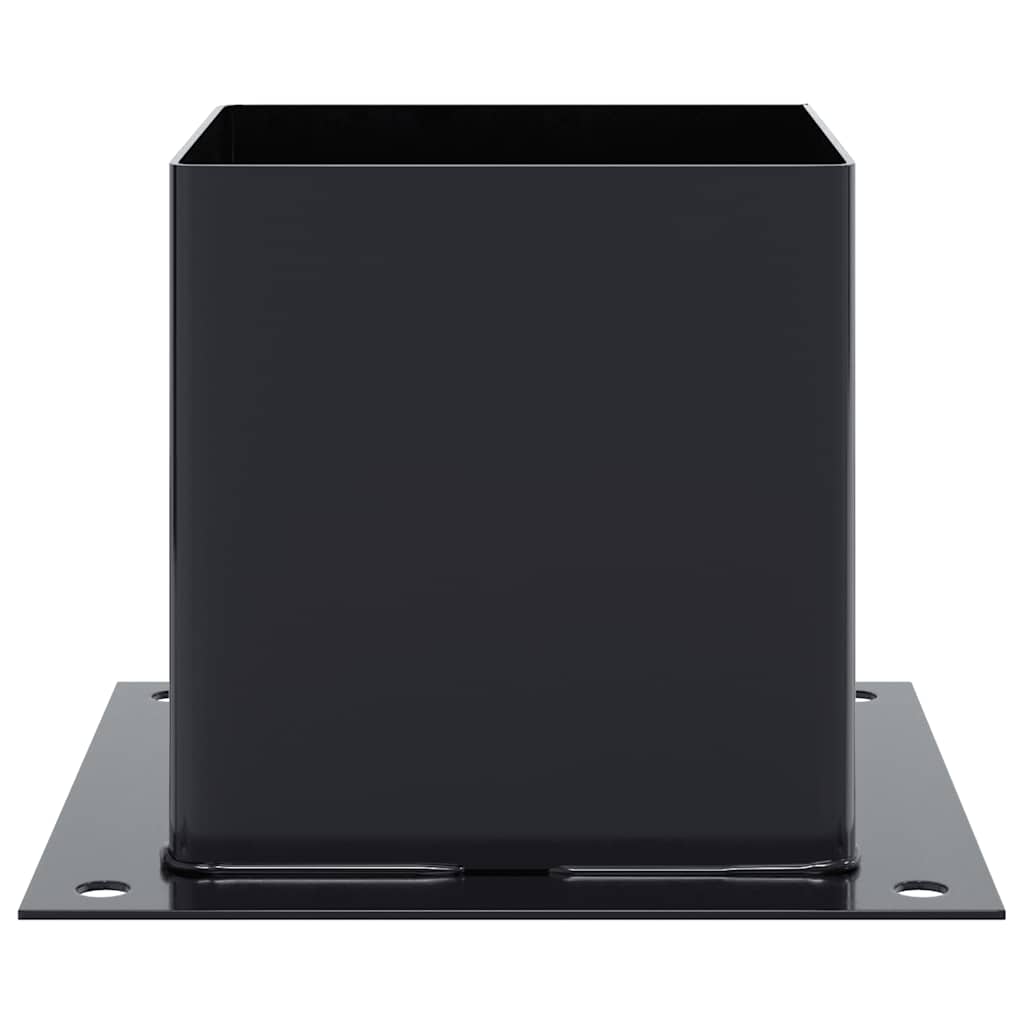 Post Bases Square 12 pcs Anthracite 141x141 mm