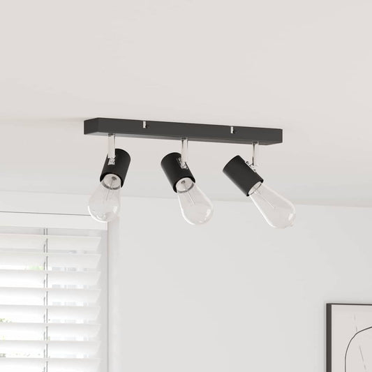 Ceiling Spotlight Black 38 x 6.5 x 11.5 cm Metal