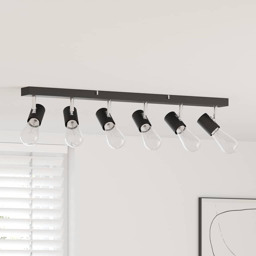 vidaXL Ceiling Spotlight Black 73 x 6.5 x 11.5 cm Steel