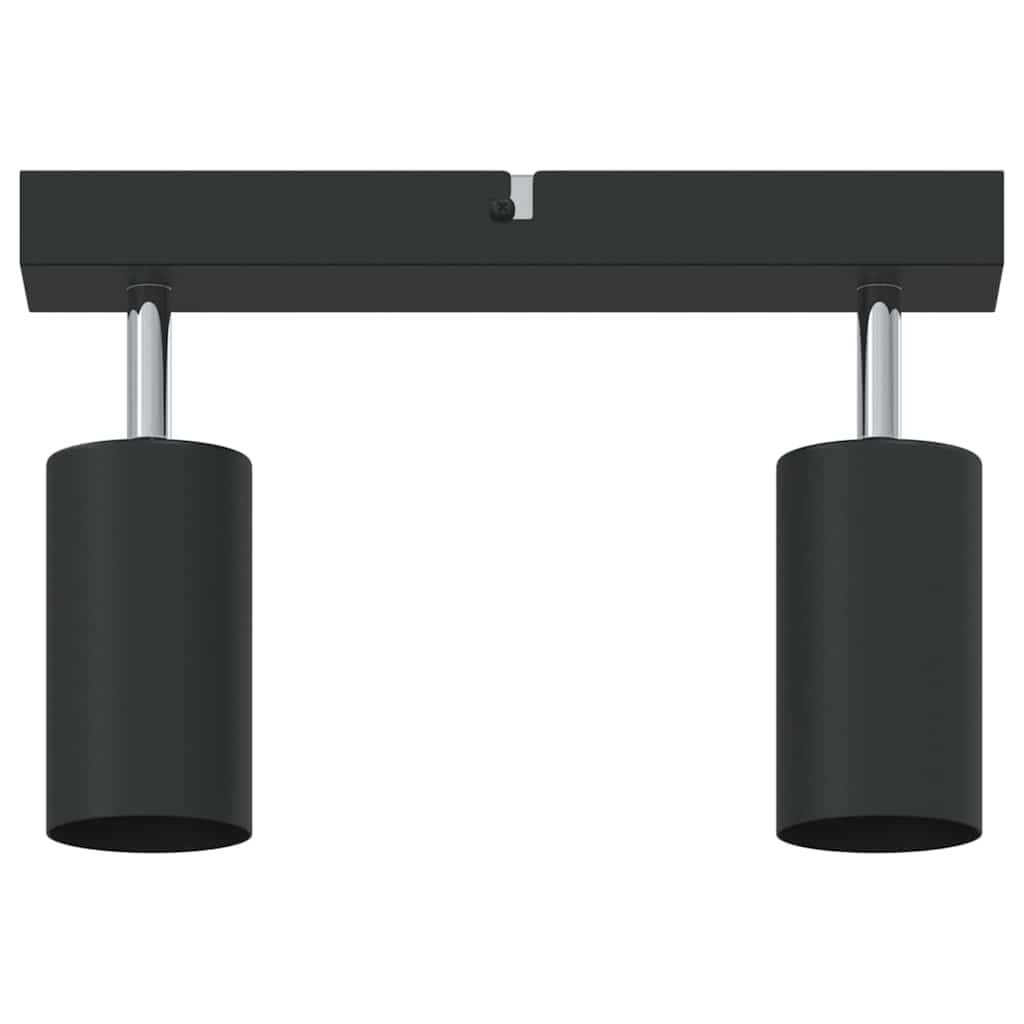 Ceiling Spotlight with Spotlights Black 26 x 6 x 16 cm Metal