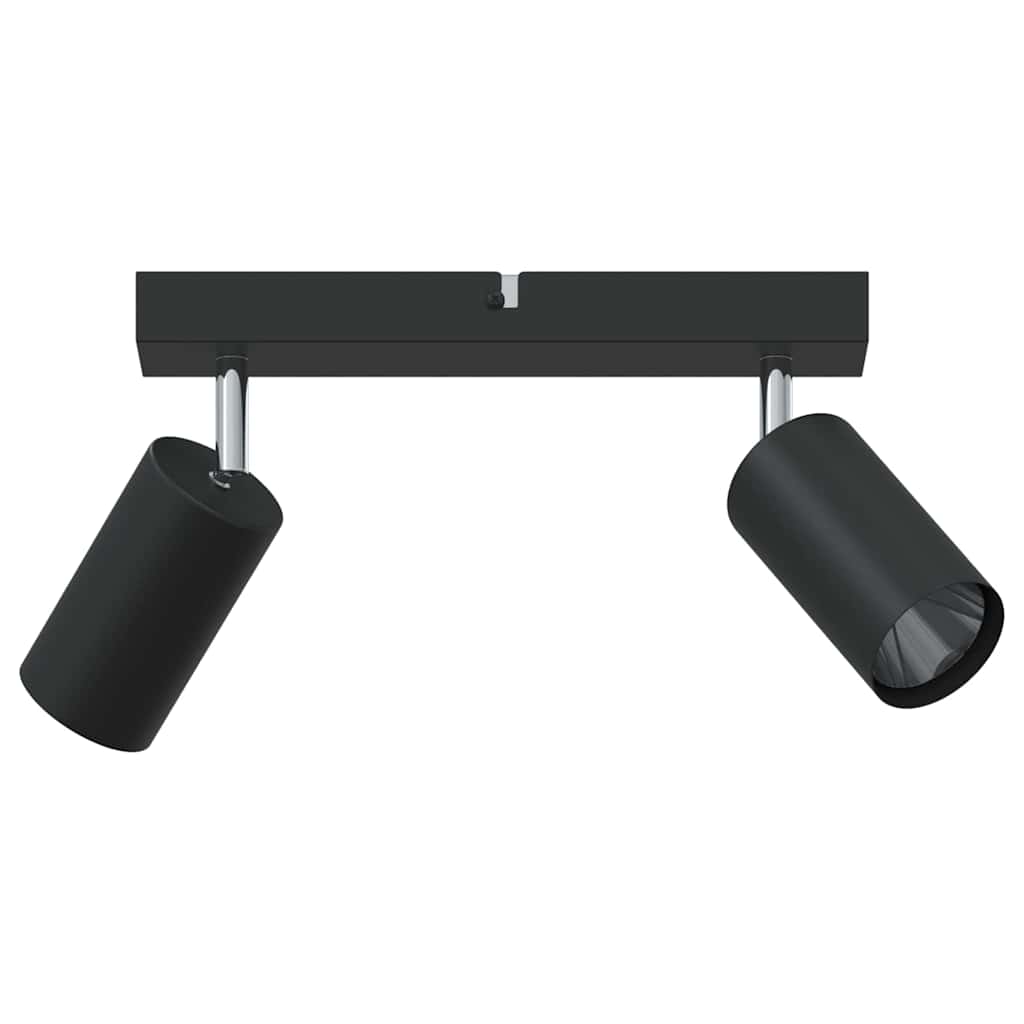 Ceiling Spotlight with Spotlights Black 26 x 6 x 16 cm Metal