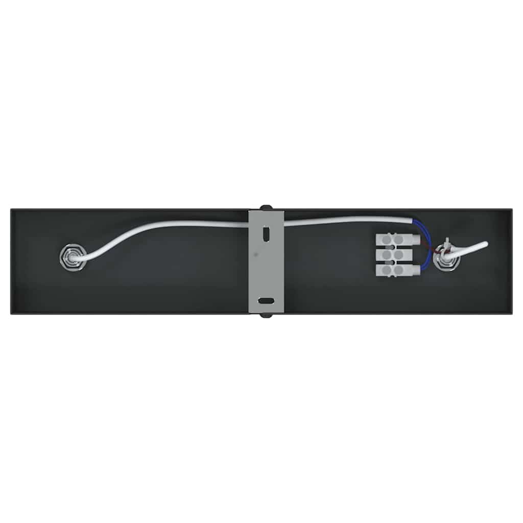 Ceiling Spotlight with Spotlights Black 26 x 6 x 16 cm Metal