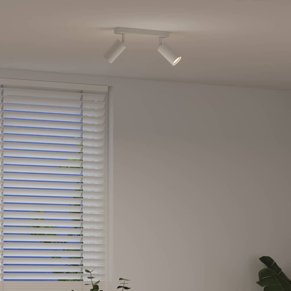 Ceiling Spotlight with Spotlights White 26 x 6 x 16 cm Metal