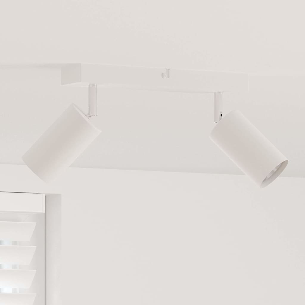 Ceiling Spotlight with Spotlights White 26 x 6 x 16 cm Metal
