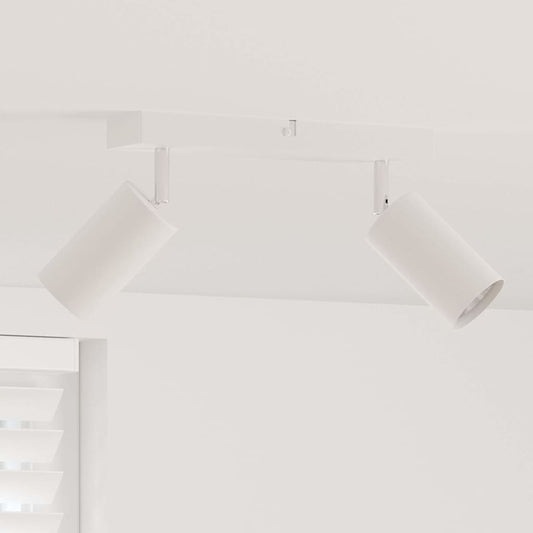 Ceiling Spotlight with Spotlights White 26 x 6 x 16 cm Metal