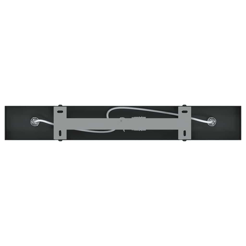 Ceiling Spotlight with Spotlights Black 38 x 6 x 16 cm Metal