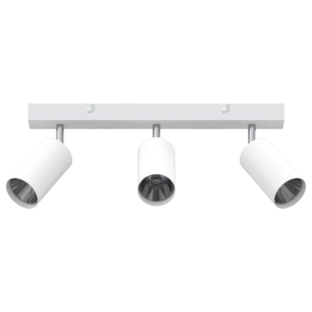 Ceiling Spotlight with Spotlights White 38 x 6 x 16 cm Metal