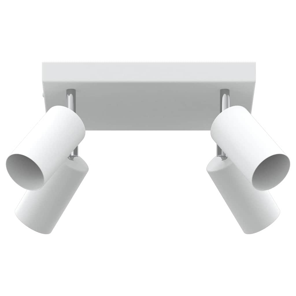 Ceiling Spotlight with Spotlights White 26 x 26 x 16 cm Metal