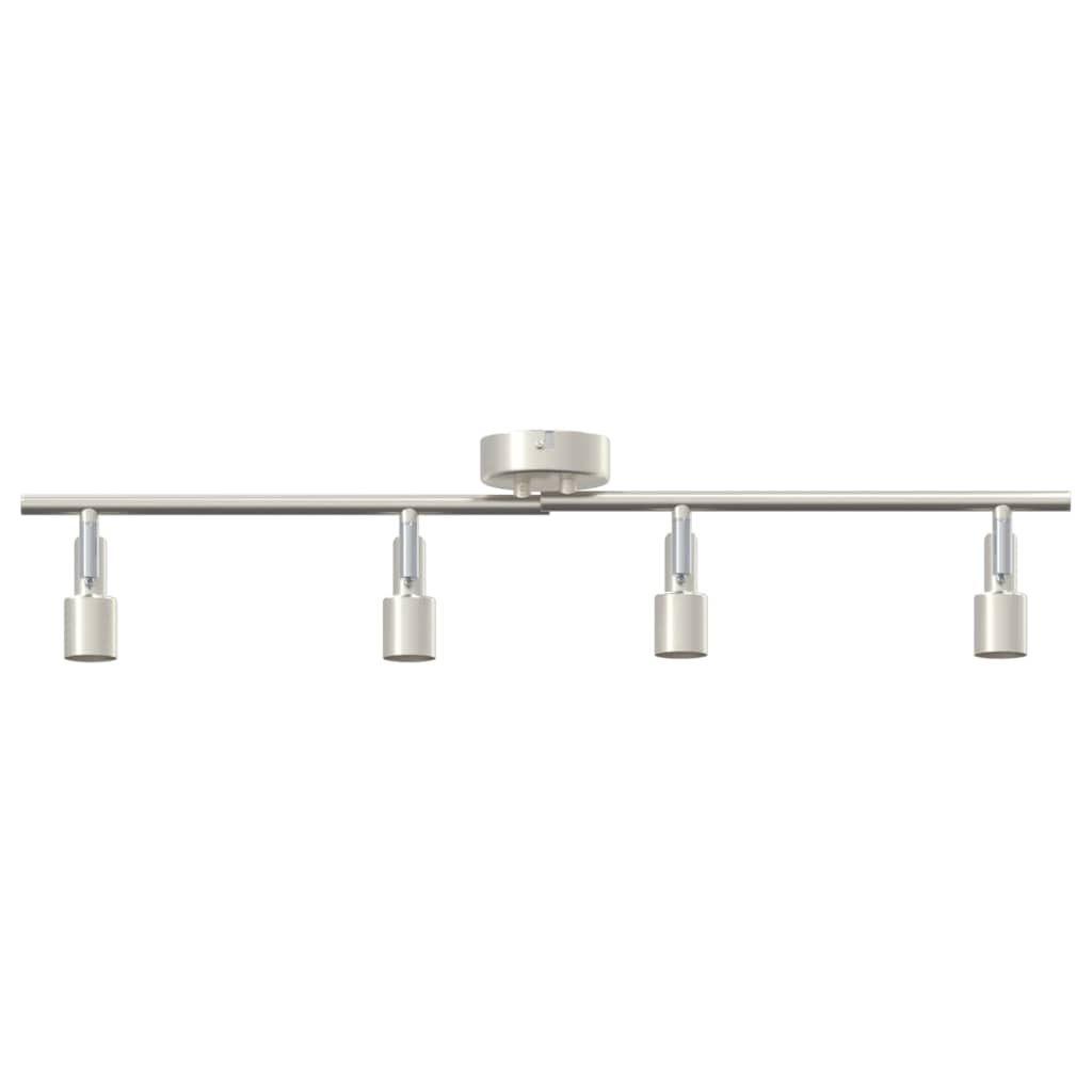 Ceiling Spotlight with Spotlights Nickel 70 x 9 x 12.5 cm Steel