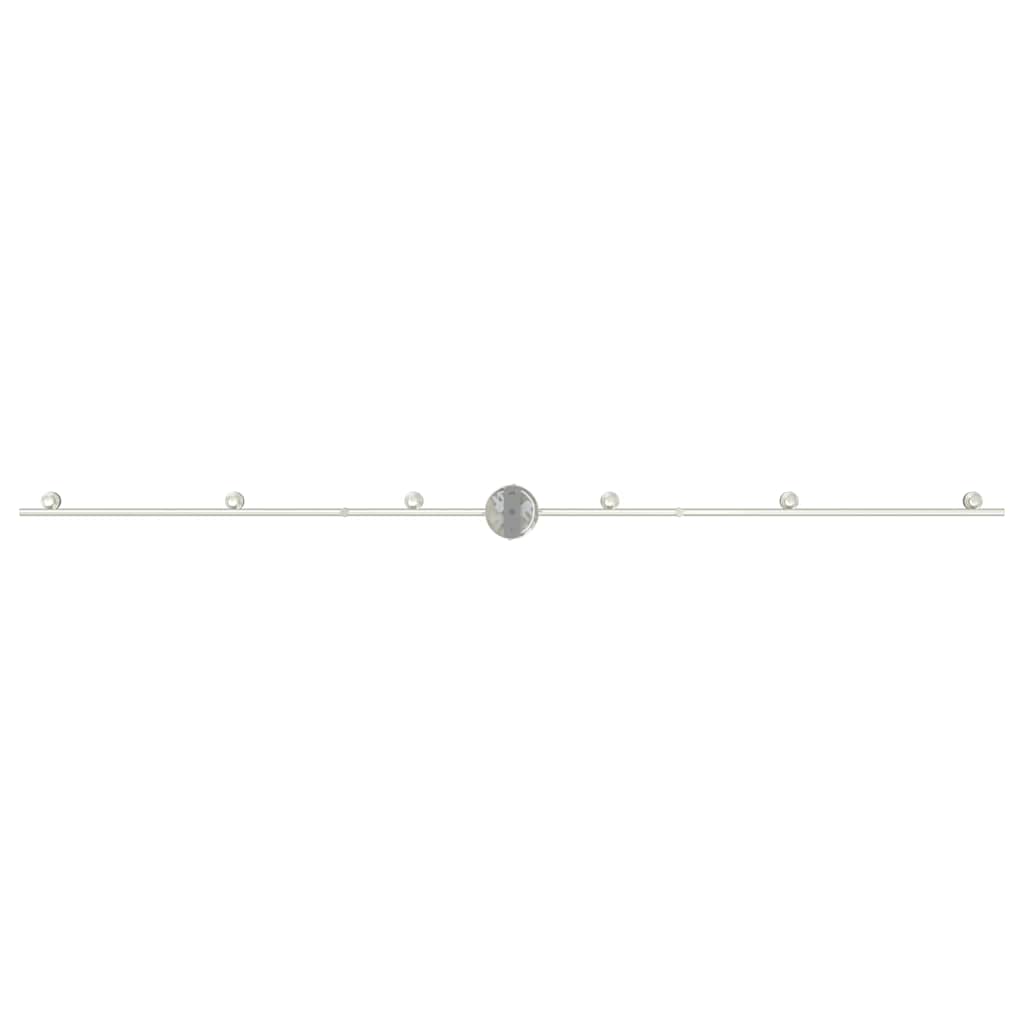 vidaXL Ceiling Spotlight Brushed Nickel 176.5 x 9.5 x 14 cm Steel