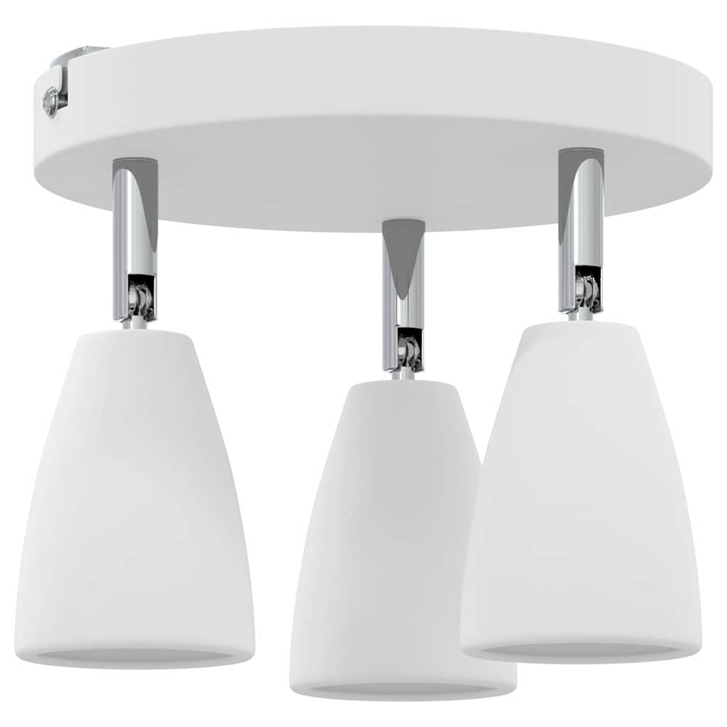Ceiling Spotlight with Spotlights White 19 x 19 x 14.5 cm Metal