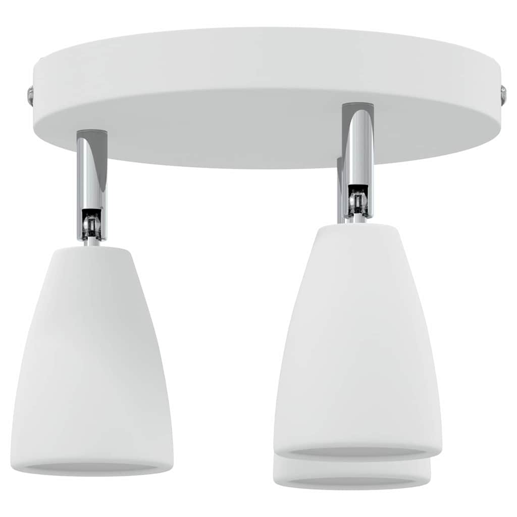 Ceiling Spotlight with Spotlights White 19 x 19 x 14.5 cm Metal