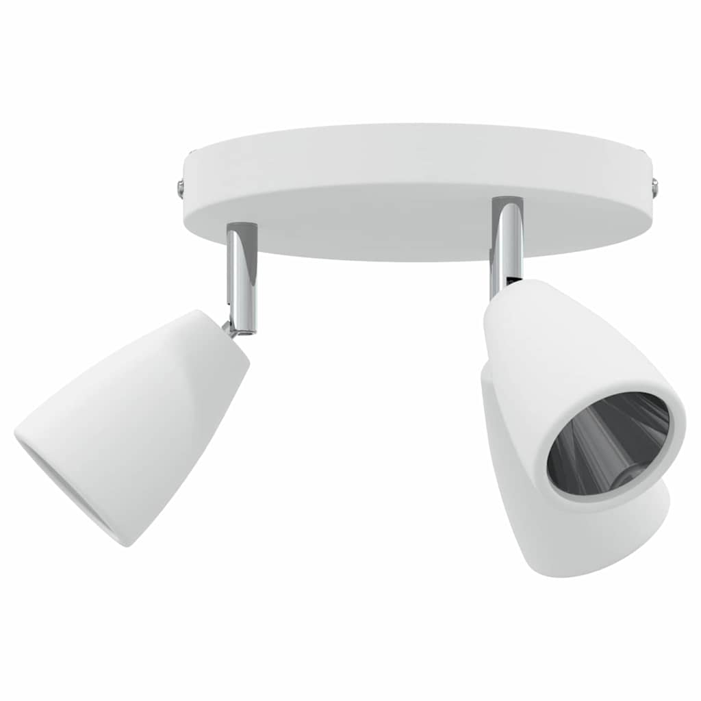 Ceiling Spotlight with Spotlights White 19 x 19 x 14.5 cm Metal