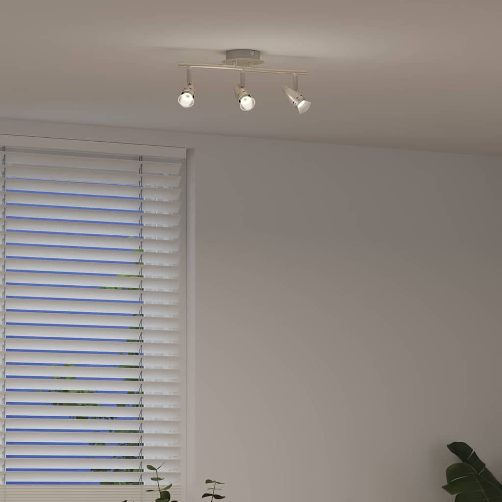 Ceiling Spotlight Nickel 36.5 x 10 x 12.5 cm Metal
