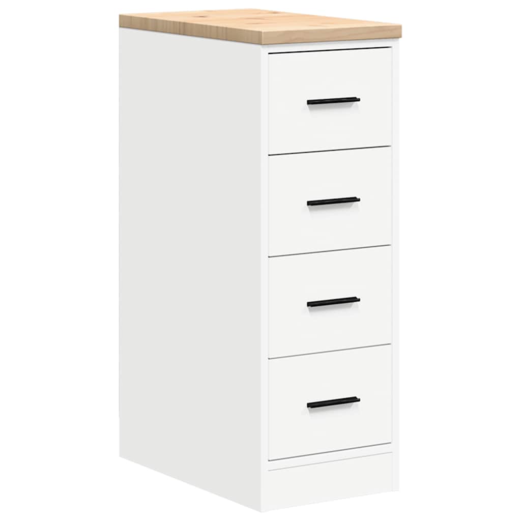 Garage Cabinets 2 pcs White Engineered Wood
