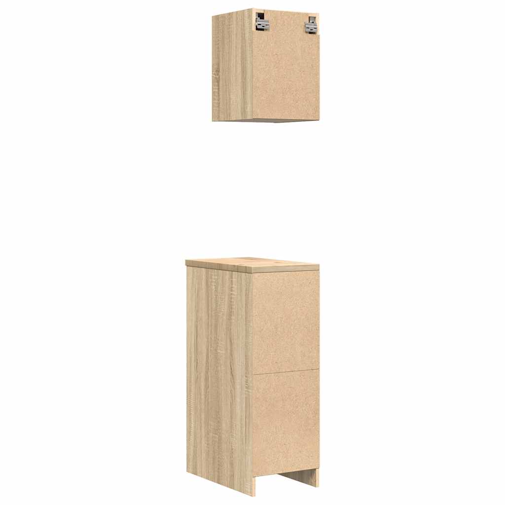 Garage Cabinets 2 pcs Sonoma Oak Engineered Wood