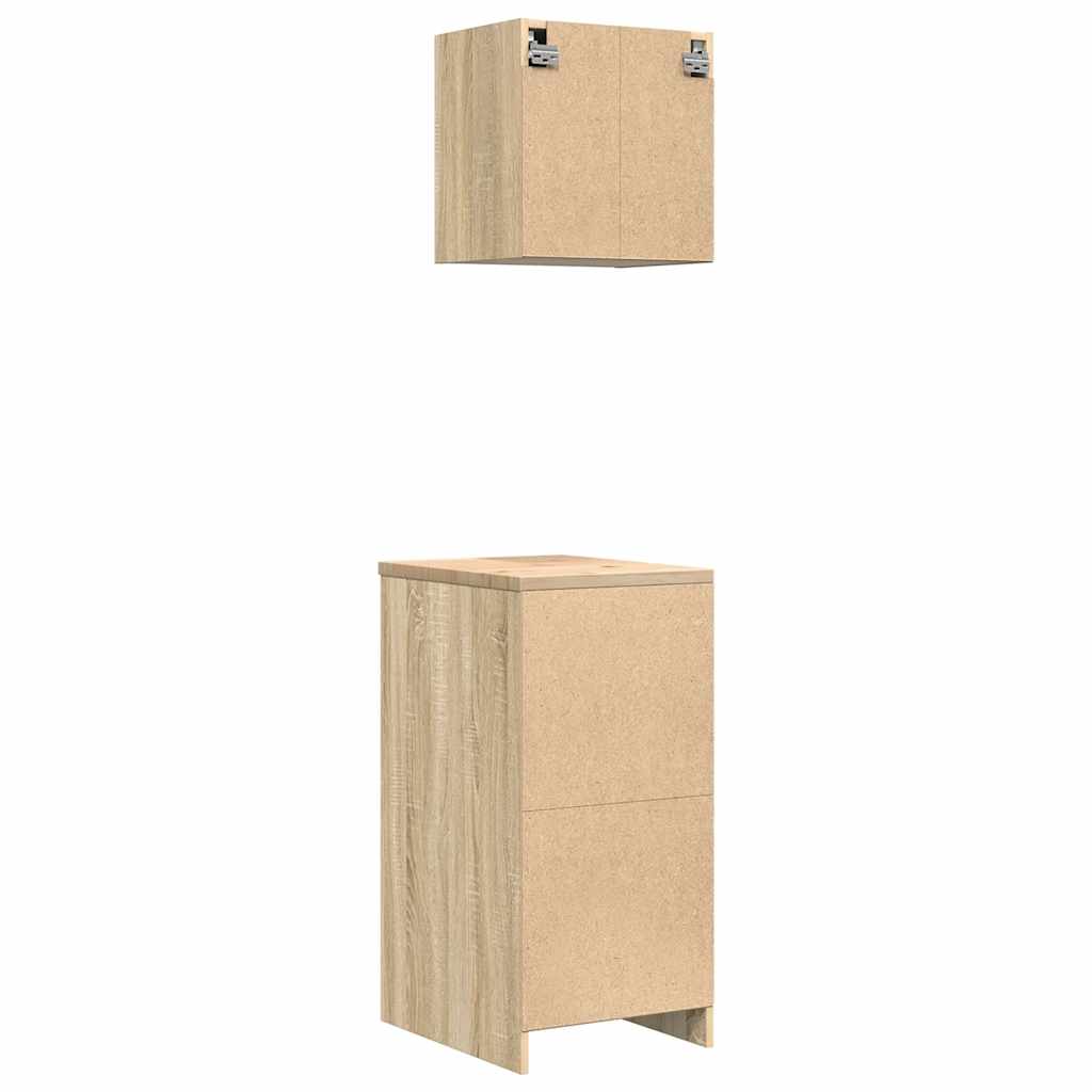 Garage Cabinets 2 pcs Sonoma Oak Engineered Wood