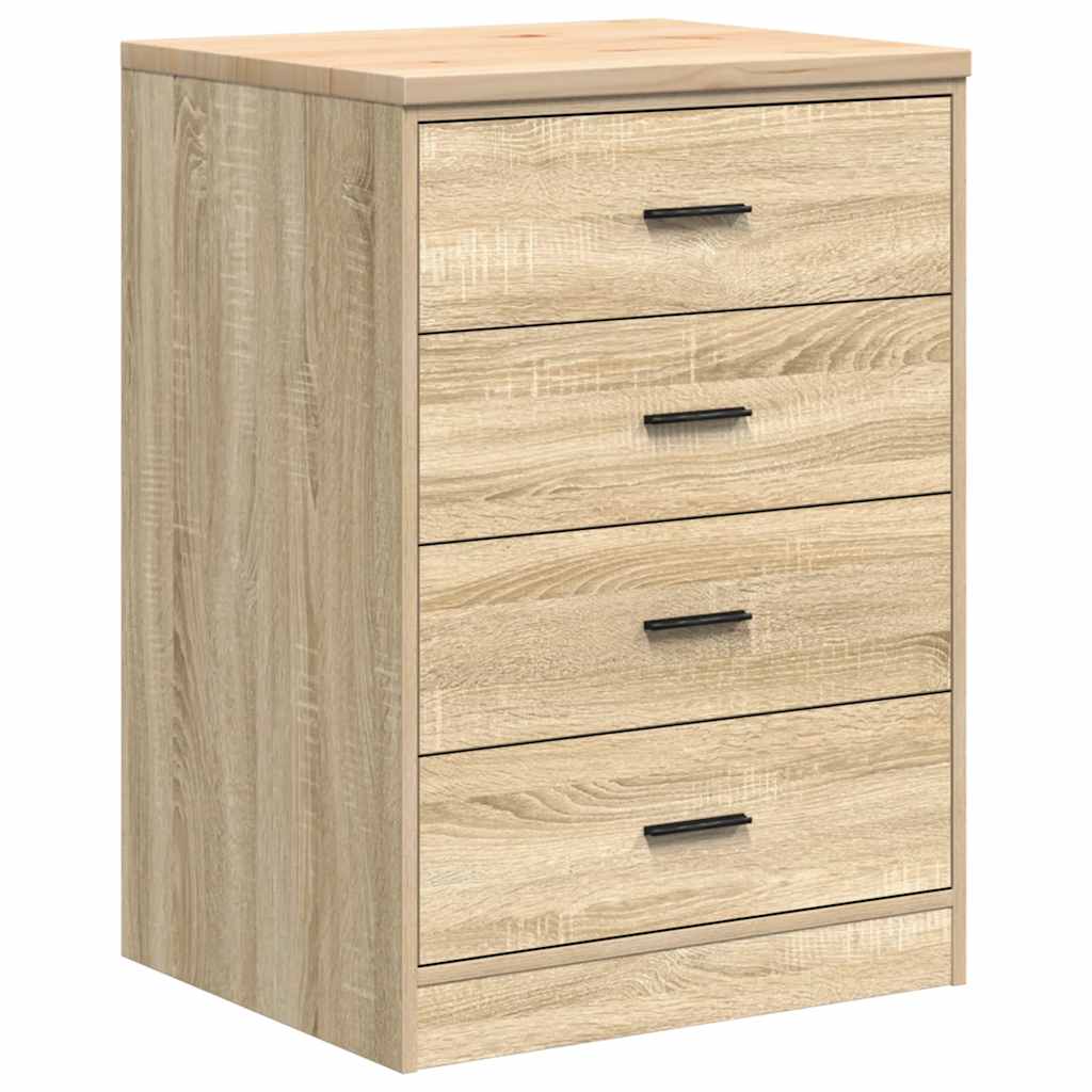 Garage Cabinets 2 pcs Sonoma Oak Engineered Wood