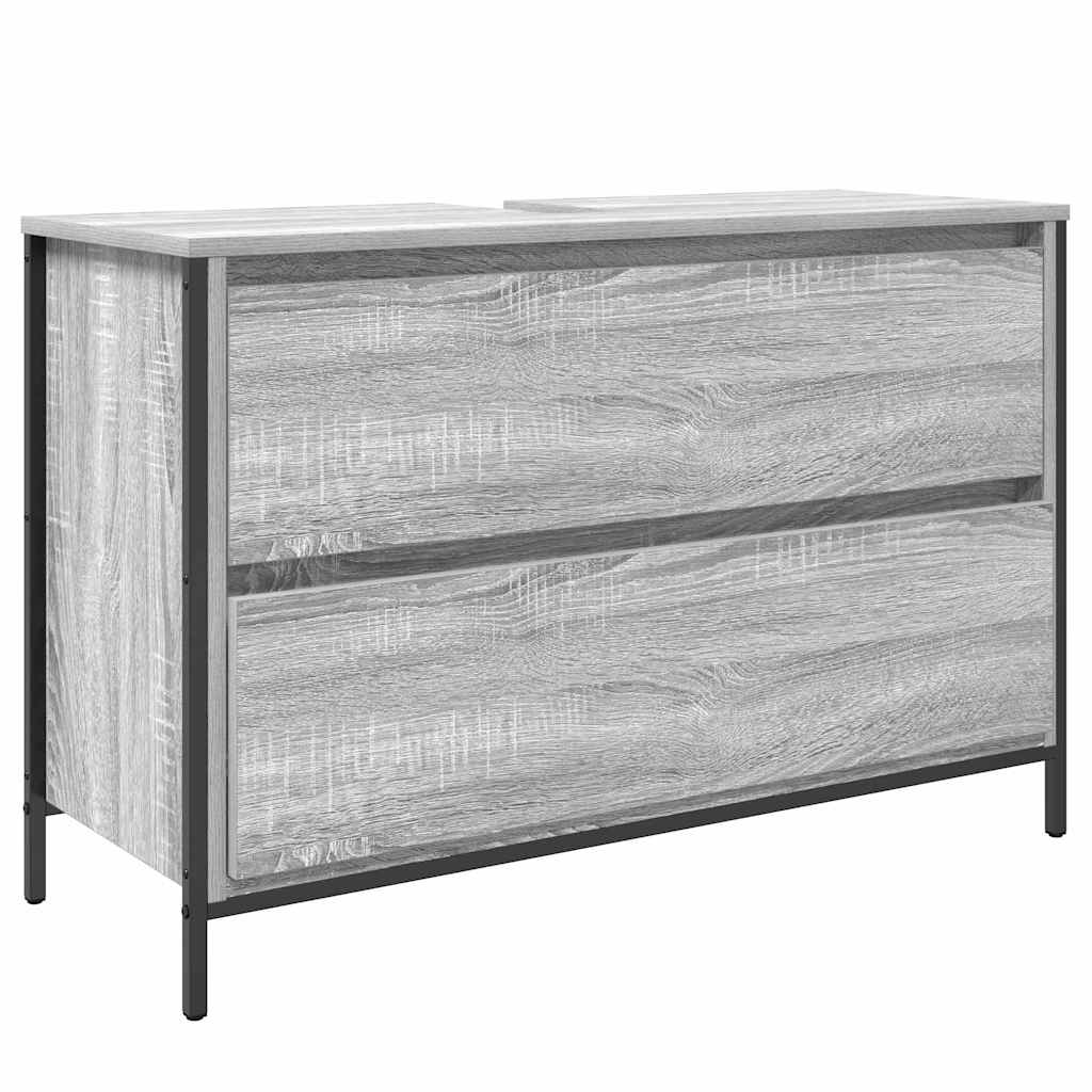 Bathroom Furniture Set 3 pcs Grey Sonoma Engineered Wood
