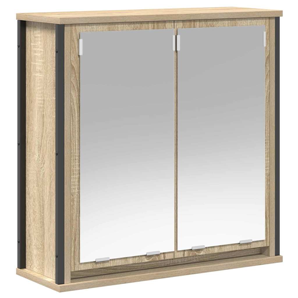 Bathroom Furniture Set with Shelf 5 pcs Beige Engineered wood