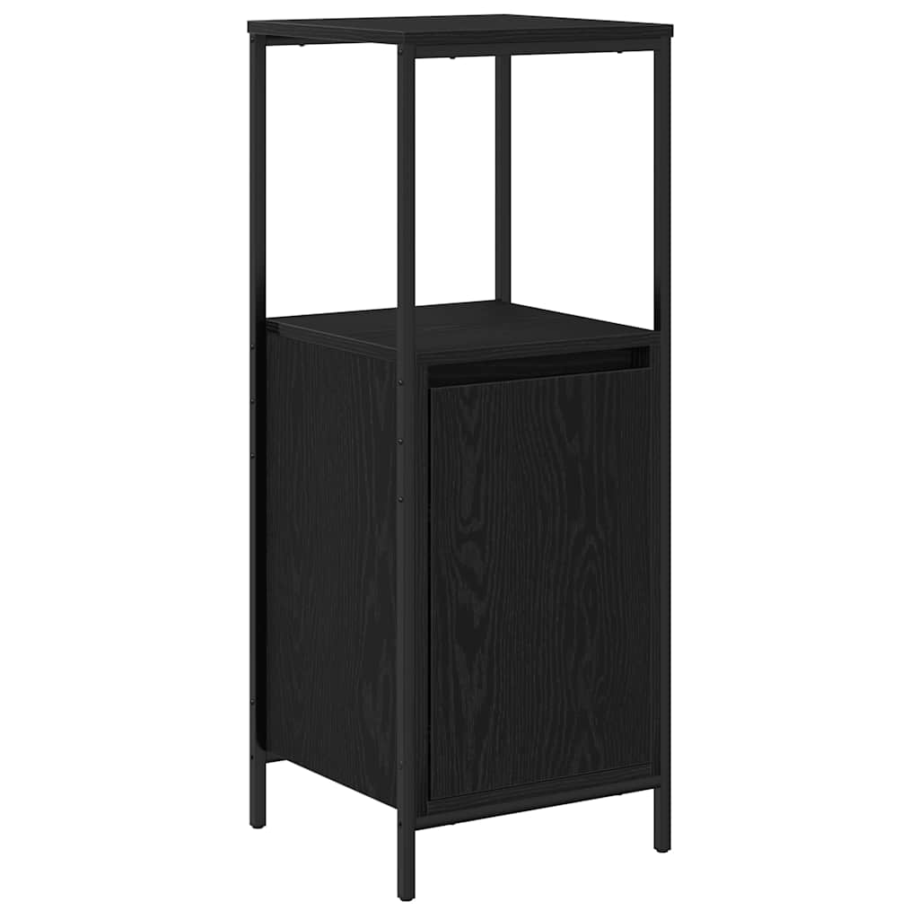 Bathroom Furniture Set 3 pcs Black Oak 36 x 35 x 165 cm