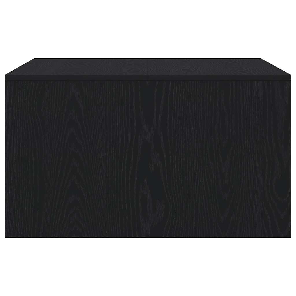 Coffee Table with Drawers Black Oak 70,5x70x40 cm