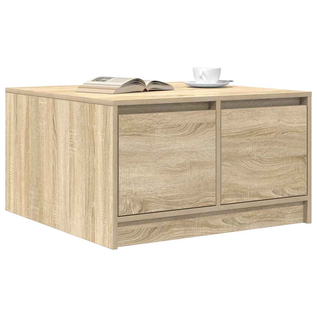 Coffee Table with Drawers Sonoma Oak 70,5x70x40 cm