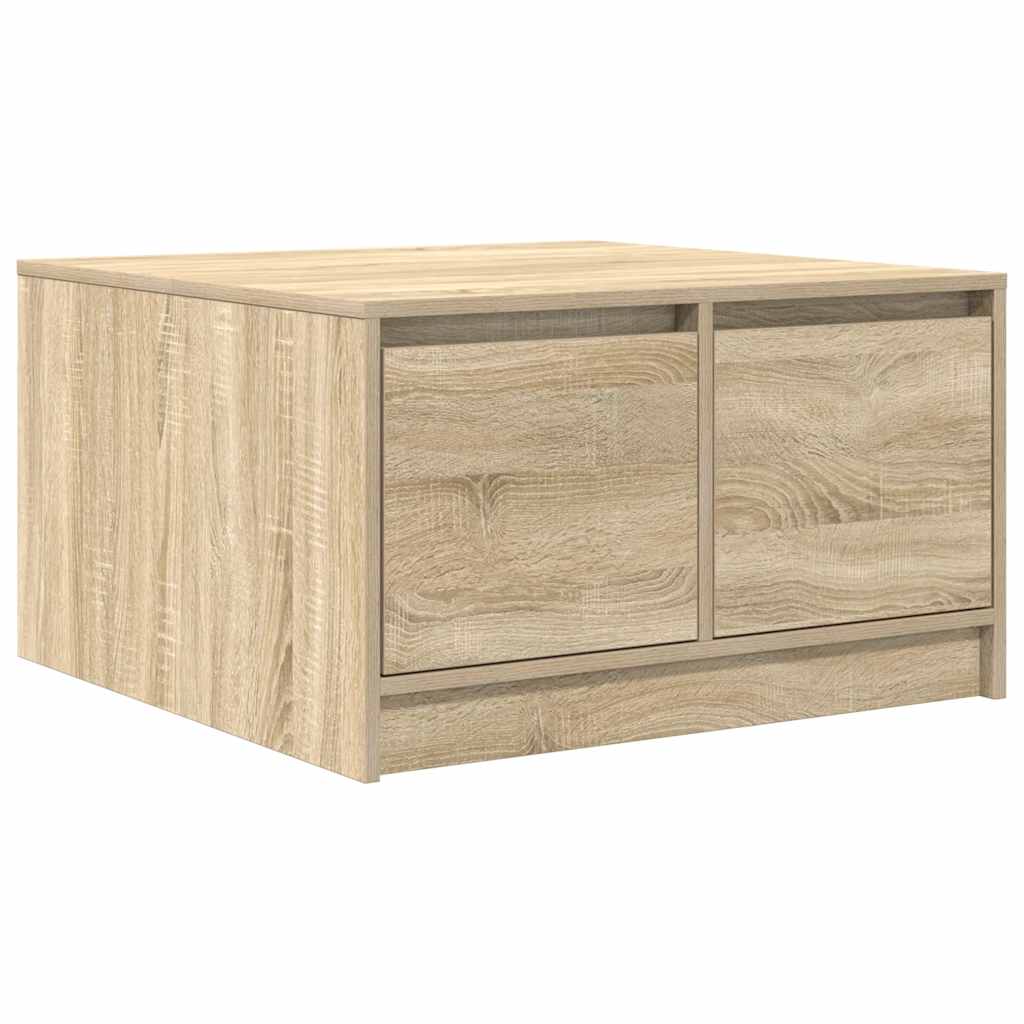 Coffee Table with Drawers Sonoma Oak 70.5x70x40 cm