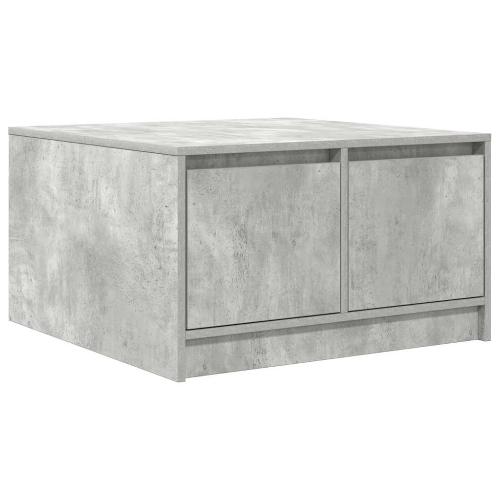 Coffee Table with Drawers Concrete Grey 70,5x70x40 cm