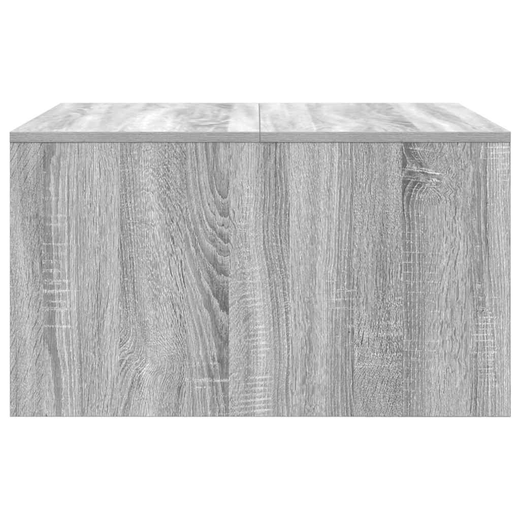Coffee Table with Drawers Grey Sonoma 70,5x70x40 cm