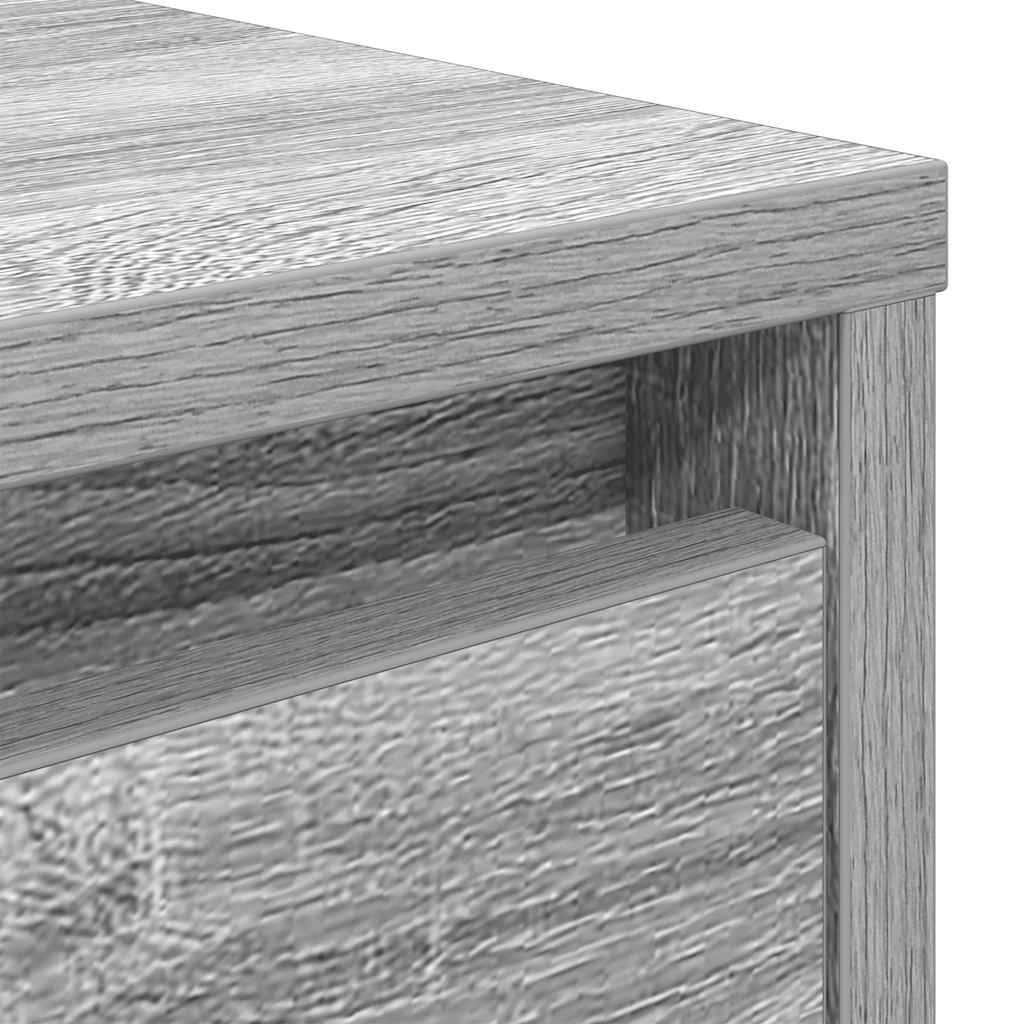 Coffee Table with Drawers Grey Sonoma 70,5x70x40 cm