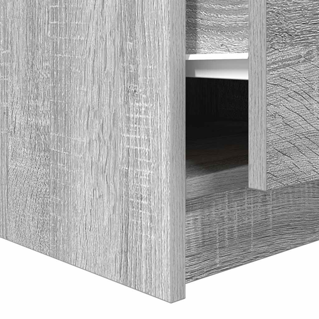 Coffee Table with Drawers Grey Sonoma 70,5x70x40 cm