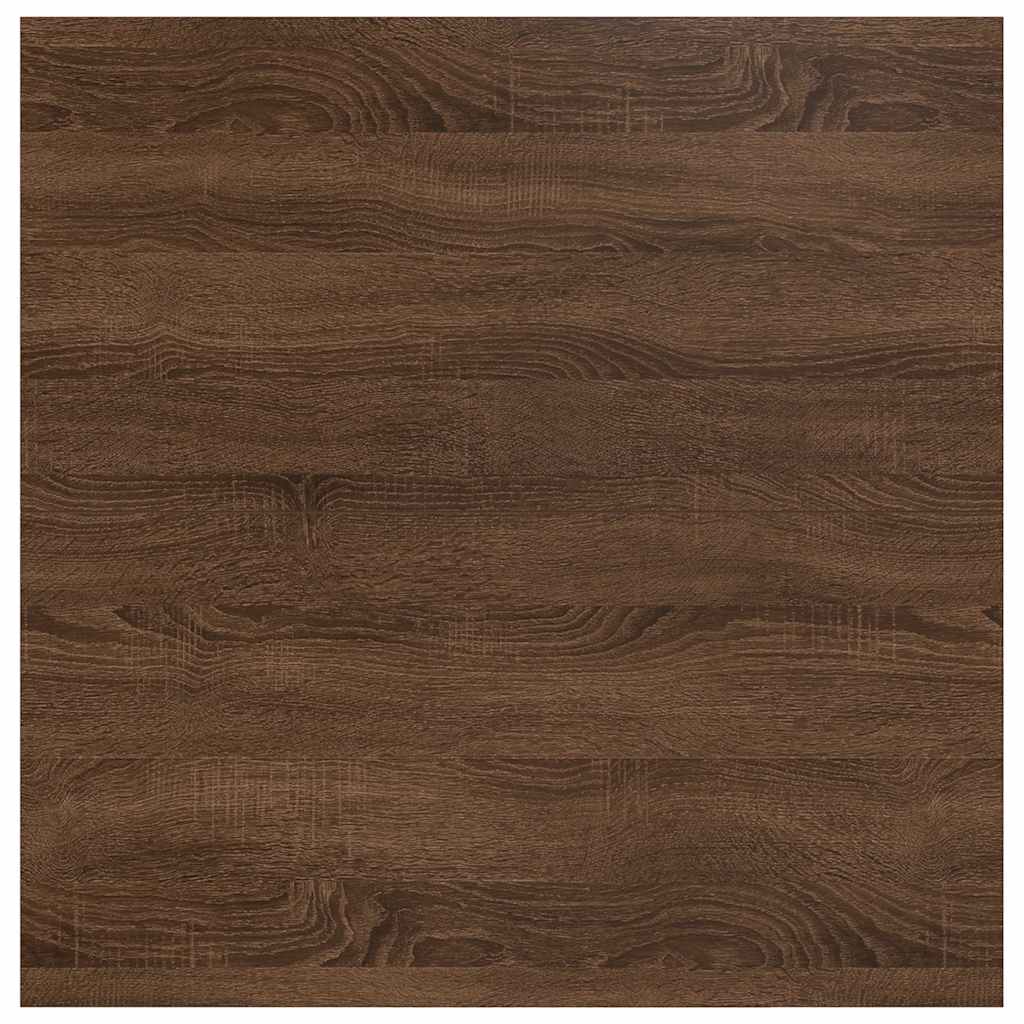 Coffee Table with Drawers Brown Oak 70,5x70x40 cm