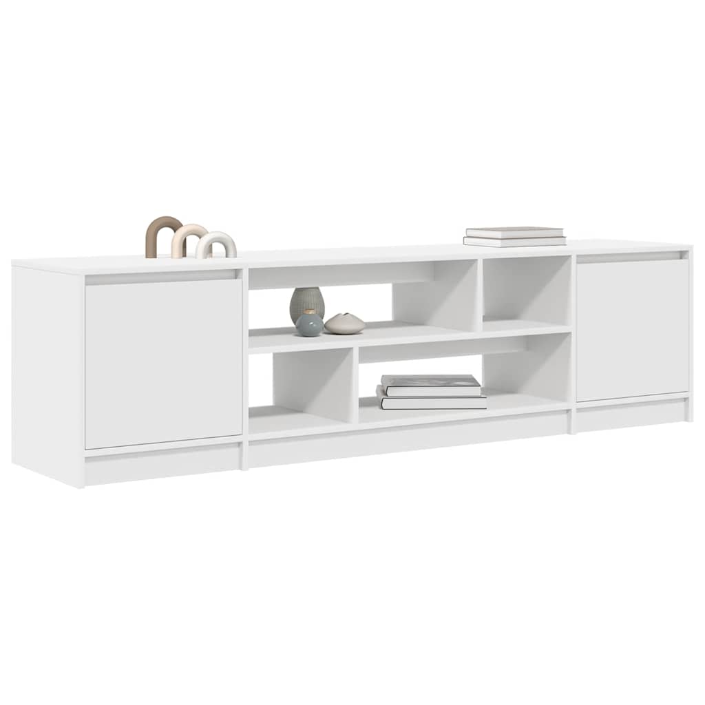 TV Cabinet White 188,5x41x50 cm Engineered Wood