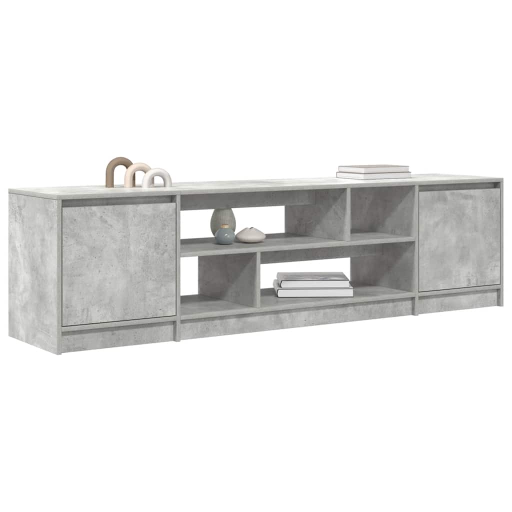 TV Cabinet Concrete Grey 188,5x41x50 cm Engineered Wood