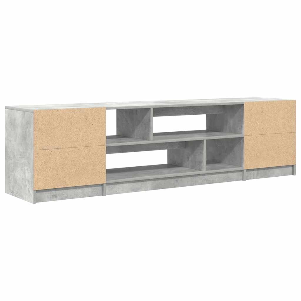TV Cabinet Concrete Grey 188,5x41x50 cm Engineered Wood
