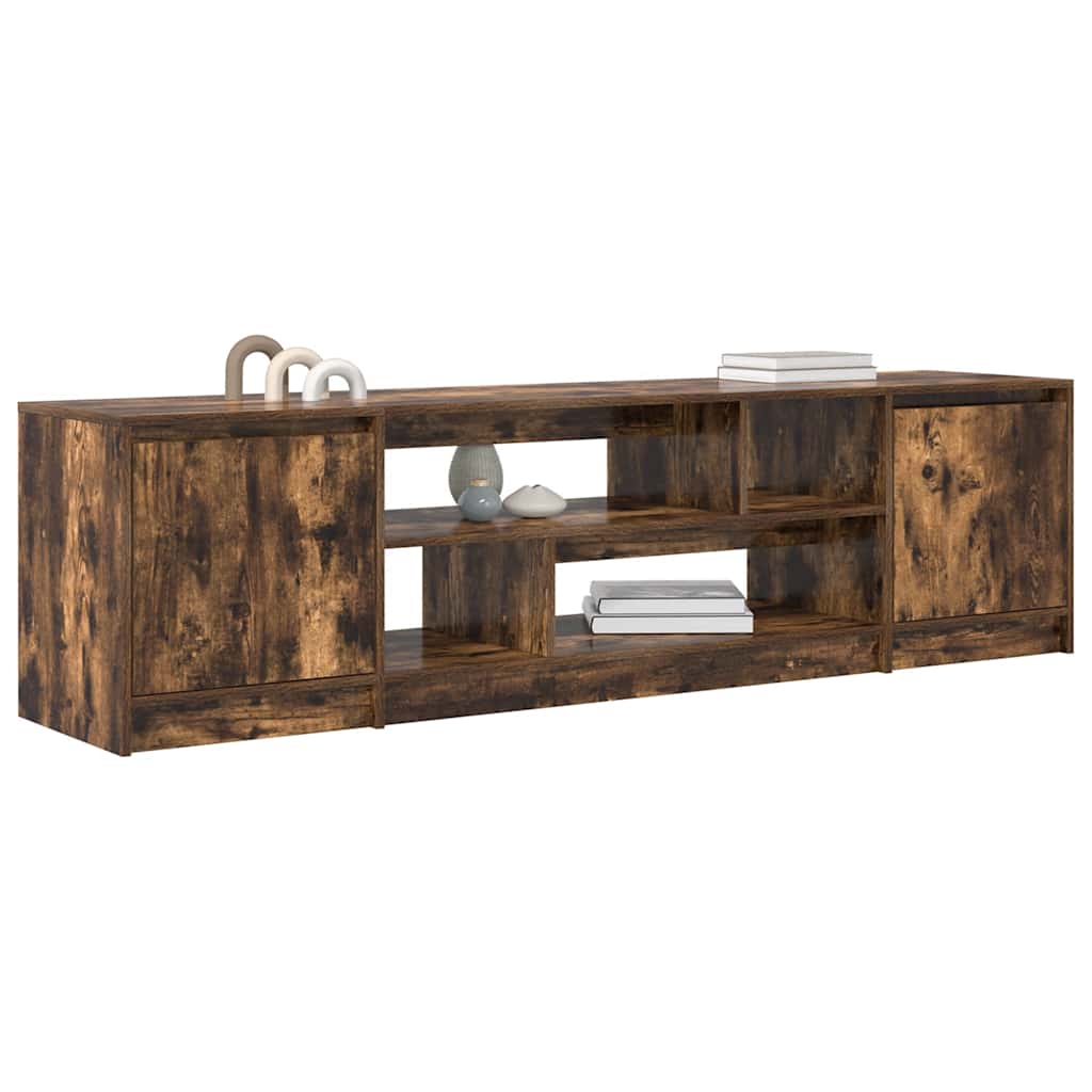TV Cabinet Smoked Oak 188,5x41x50 cm Engineered Wood