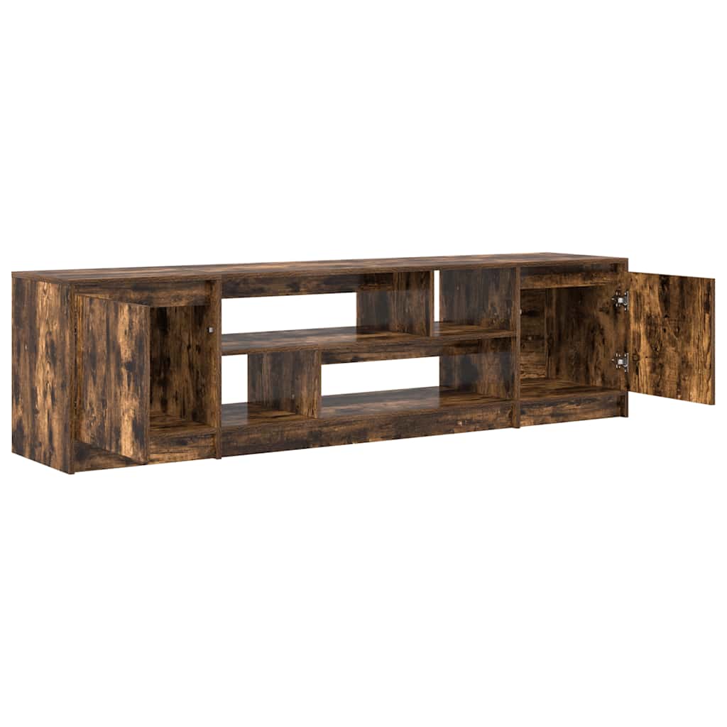 TV Cabinet Smoked Oak 188.5x41x50 cm Engineered Wood