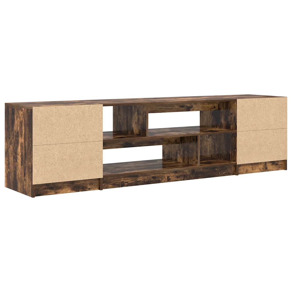 TV Cabinet Smoked Oak 188,5x41x50 cm Engineered Wood