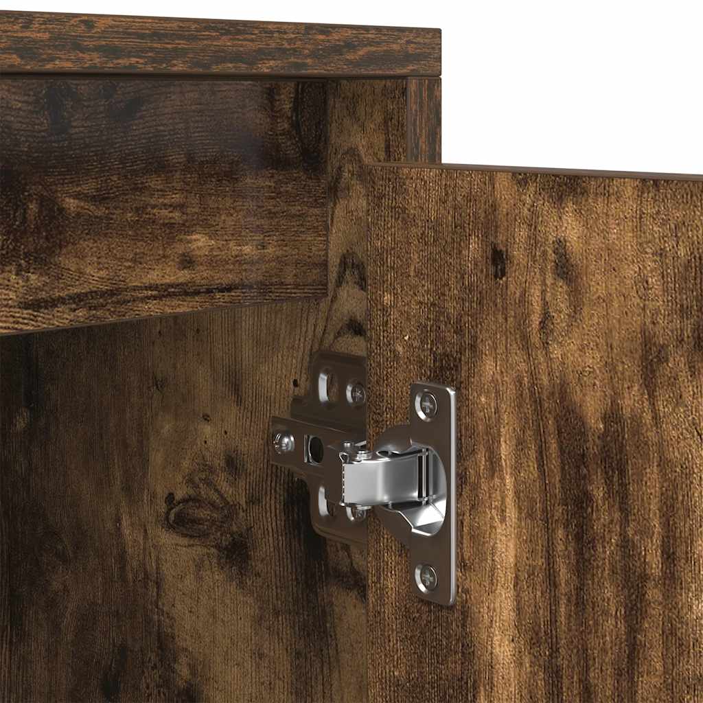 TV Cabinet Smoked Oak 188,5x41x50 cm Engineered Wood