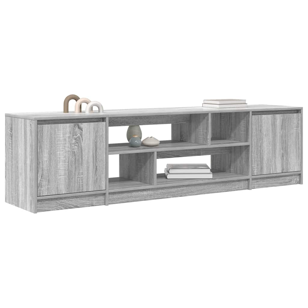 TV Cabinet Grey Sonoma 188,5x41x50 cm Engineered Wood