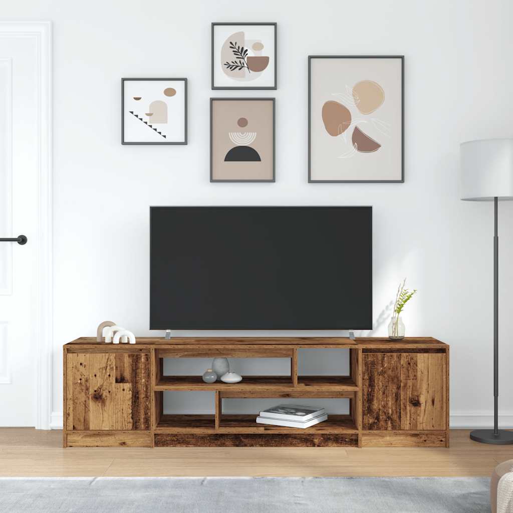 TV Cabinet Old Wood 188,5x41x50 cm Engineered Wood