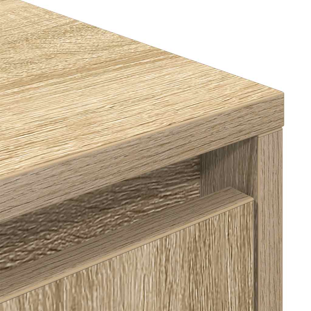 TV Cabinet with LED Lights Sonoma Oak 160.5x41x50 cm