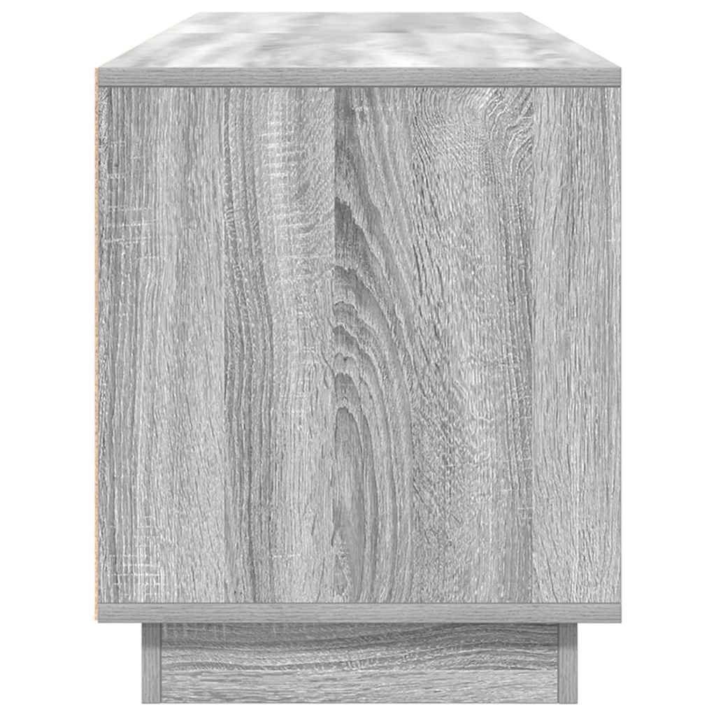 TV Cabinet with LED Lights Grey Sonoma 160,5x41x50 cm