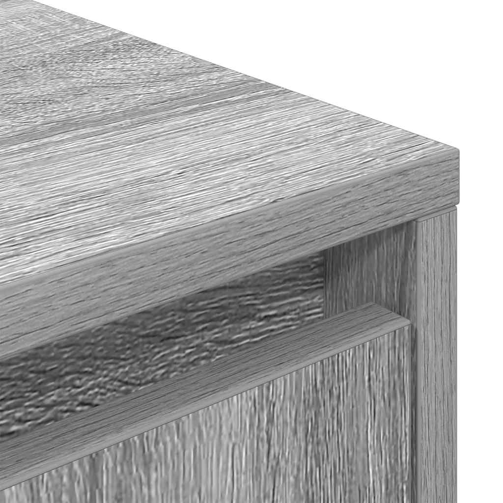 TV Cabinet with LED Lights Grey Sonoma 160,5x41x50 cm