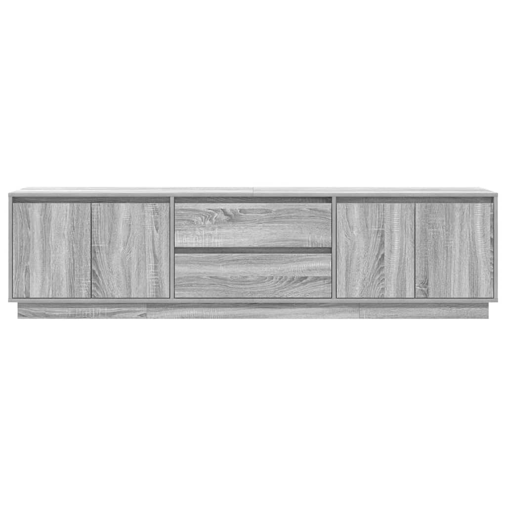 TV Cabinet with LED Lights Grey Sonoma 193,5x41x50 cm
