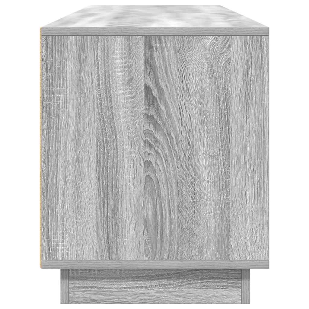 TV Cabinet with LED Lights Grey Sonoma 193,5x41x50 cm