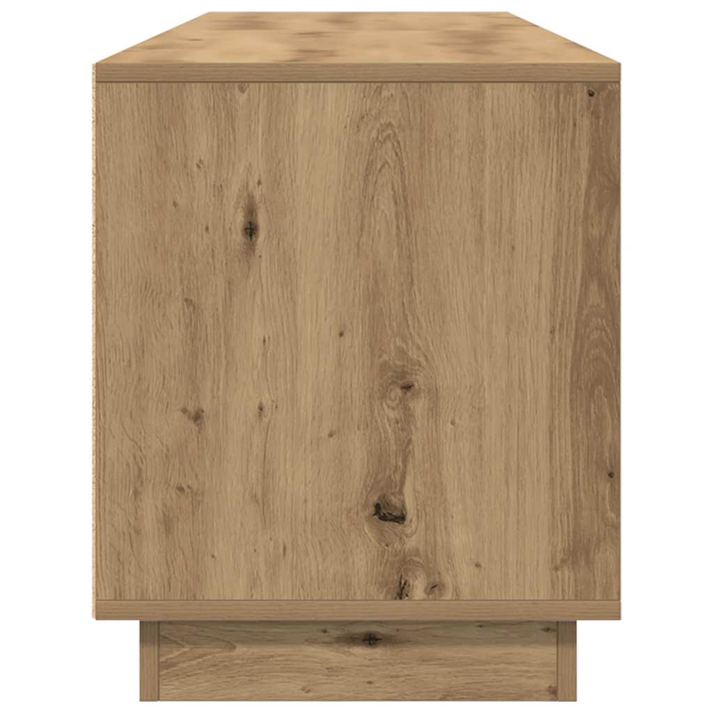 TV Cabinet with LED Lights Artisan Oak 193,5x41x50 cm
